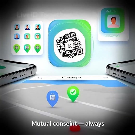 LiveID Together: Safe Tracker - Safe real-time family location pin sharing — QR IDs, mutual consent