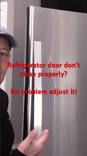 Refrigerator door not closing properly?Quickly readjust it. Click the link below for the full video.