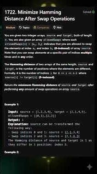 This Problem Looks Hard… Until You See This | Leetcode 1722 #leetcode #coding #redditstories