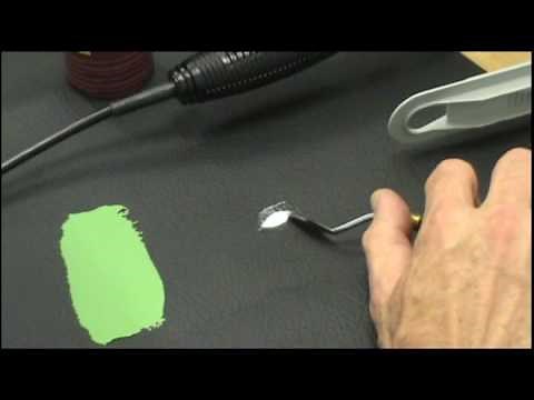 Smart repair on leathe and vinyl by HBC system