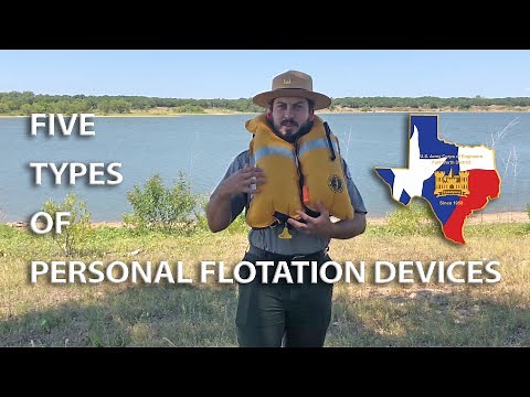 5 Types of Personal Flotation Devices with U.S. Army Corps of Engineers