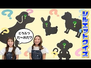 【知育動画シリーズ】シルエットクイズ 動物① みんなわかるかな？