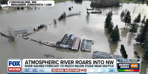 Major river flooding unleashed as powerful atmospheric river slams Pacific Northwest