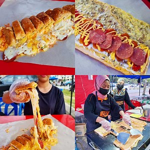 This new roti john stall run by 3 girls is known for their unique Roti John topped with Pepperoni and tonnes of cheese! 🧀 | Fun N' Taste