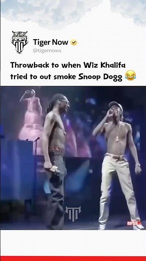 Throwback to when Wiz Khalifa tried to out smoke Snoop Dogg 😂