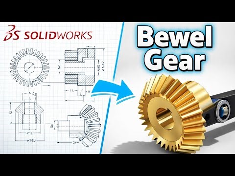 From Sketch to Motion! Bevel Gear in SOLIDWORKS 🚀