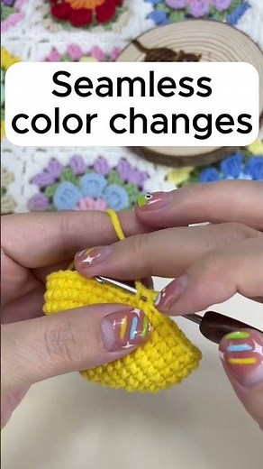 Seamless Crochet Color Change Tutorial