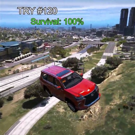GTA V's Most Insane Car Stunts 🚗💥 #GTA5 #stunts #shorts