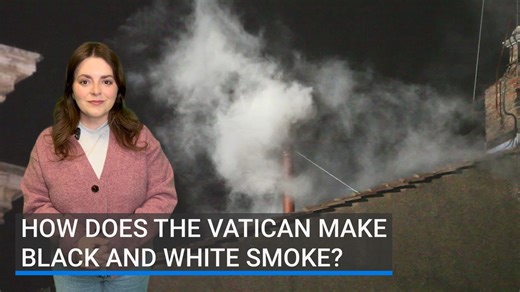 How does the Vatican make black and white smoke?