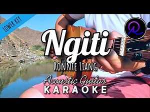 Ngiti by Ronnie Liang (Lyrics) | Karaoke Acoustic Guitar | LOWER KEY