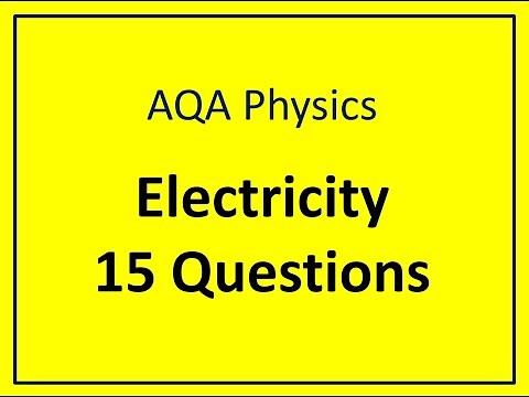AQA A Level Physics: 15 Electricity Revision Questions