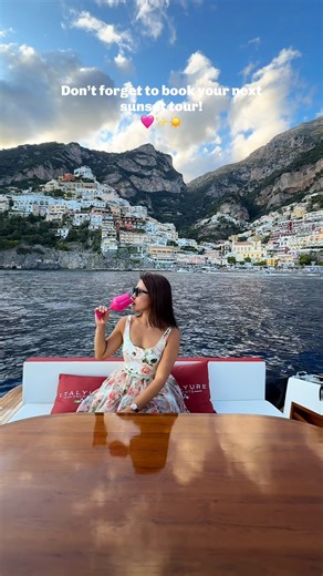 Sunset Tales of the Amalfi Coast 🌅⛵ When the sun begins to dip behind the cliffs and the sea turns gold, that’s when the real magic begins. Sail aboard a traditional wooden boat as the sky changes color — from warm amber to soft pink — and the coastline reveals its quiet, timeless beauty. Follow the gentle rhythm of the waves past hidden beaches, ancient towers, and sleepy fishing villages. Whether you choose to chase the sunset towards Li Galli or drift along the Amalfi Coast, each stop whispe