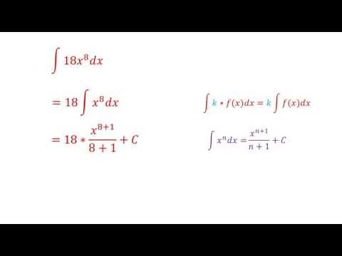 Basic integration rules | Example 1