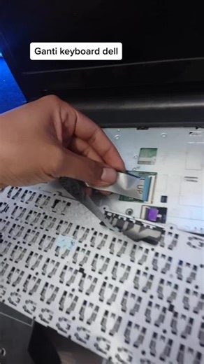 Tidak susah kok ganti keyboard laptop dell