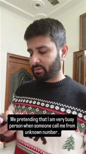 Why I Started Pretending to Be like this During Unknown Calls