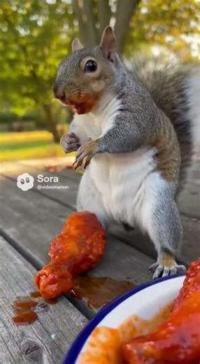 COLD AND SPICY! ❄️🔥 Squirrel Tries Hot Ice Cream