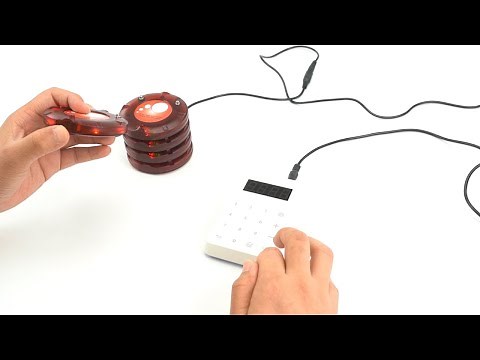 How to set the TD158 wireless pager system