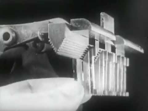 How the Linotype Works to cast a line of type