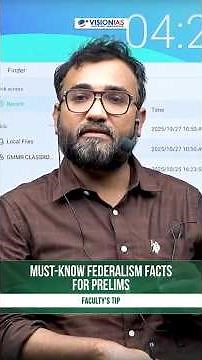 "Must-Know Federalism Facts for Prelims