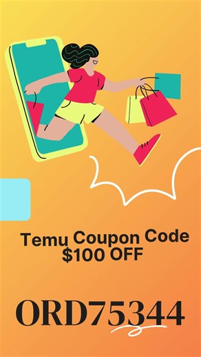 New Temu Coupon code $100 Off (ORD75344) For First time users