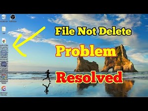 pc file not delete problem | Folder is not getting deleted in your PC