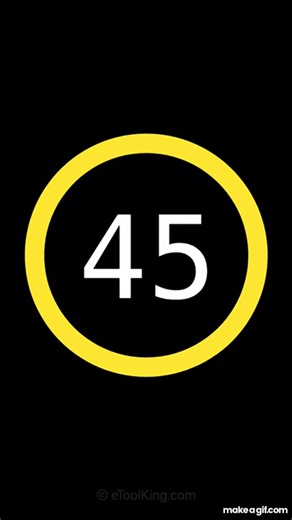 45 seconds Countdown Timer with Alarm #hd #new on Make a GIF