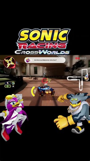 SECRET Wave and Storm In Game Character Interaction Sonic Racing CrossWorlds
