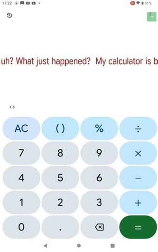 Something's off about my calculator. Hmm...