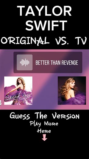 Taylor Swift | Original vs. Taylor’s Version | Guess The Version! #taylorswift #shorts #games #fun