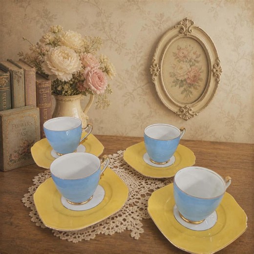 Victoria Fine China Tea Trio Set • Made in Bohemia - Etsy