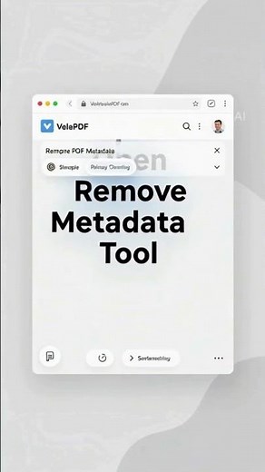 How to Remove Metadata from PDF Online Free | Clean PDF Properties with VelaPDF