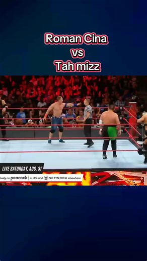 part 1 Roman Cina vs Tah Mizz #wwe #wrastling #roman #tiktokuk #100k