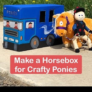 1.8K views · 54 reactions | Make a Horsebox for your Crafty Ponies out of an old box (we used a box that we post out Crafty Ponies in). Paint it your favourite colours, ask an adult to help with gluing and cutting. Have fun! :) | Crafty Ponies | Facebook