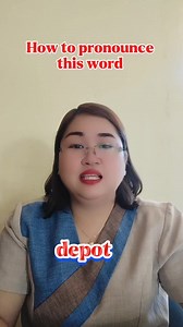How to pronounce depot #pronunciation #reading #English #education | Teacher Anne
