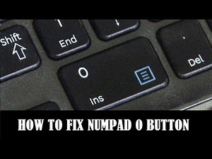 How to fix the numpad 0 button ( SAMSUNG laptop ) Keyboard zero button does not work.