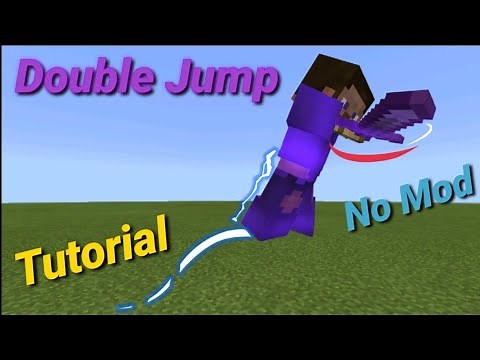 Double Jump in Minecraft Tutorial (Bedrock Commands) no mod