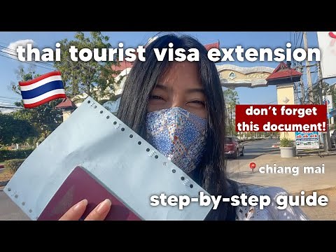 THAI TOURIST VISA EXTENSION 2022 | how to extend a thai tourist visa in chiang mai 🇹🇭