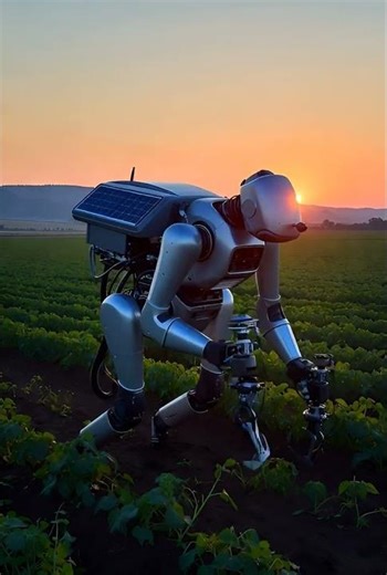 Harvest Mode 🤖✨ Next-Gen Farming Tech #shots #ai #farm2025 #robot