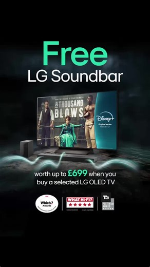 Get a FREE LG Soundbar with Selected LG OLED TVs