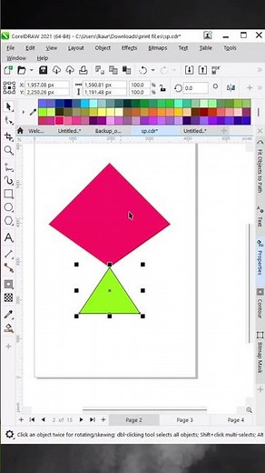 ALT+S IN CORELDRAW TO CREATE NEW. SYMMETRY | COREL DRAW SHORTCUT | COREL DRAW TIPS AND TRICKS