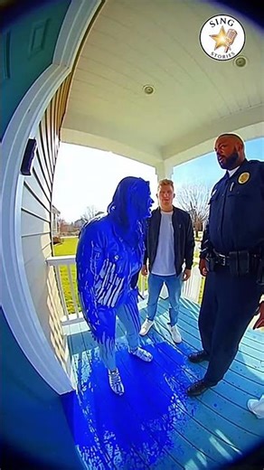 Police Question Porch Pirate Still Dripping Paint 🎨😱🚓 | Caught on Ring Camera