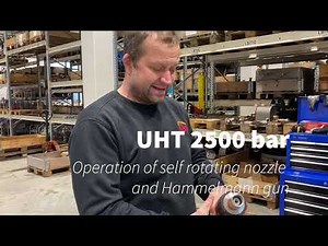 How to operate a rotating nozzle and Hammelmann gun