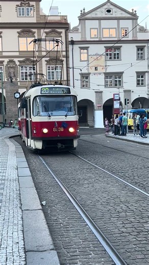 Tram’s in Prague (Train which is moving through road called tram)#travel #normalpeople #tramtrain