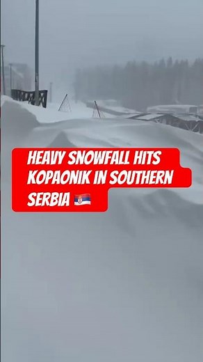 ❄️ STUNNING Winter Wonderland! Heavy Snow BLANKETS Serbia's Mountains 🇷🇸 Kopaonik Ski Resort