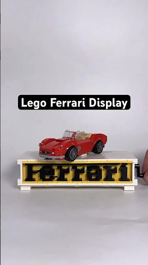 I Built a Rotating LEGO Ferrari Stand