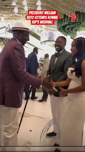 President William Ruto attends Ronnie kip's wedding ceremony in Karen