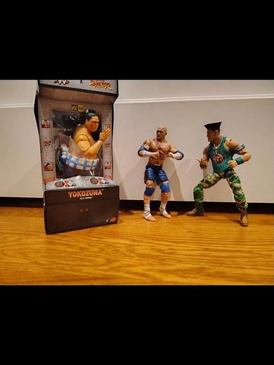 Yokozuna as E Honda WWE Street Fighter Stop Motion Unboxing