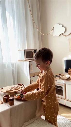 Pretend Play Kitchen Wooden, Play Kitchen Set, Montessori Furniture, Girl or Boy Birthday Gift, Toy Kitchen, Gifts for Kids, Playroom Decor - Etsy