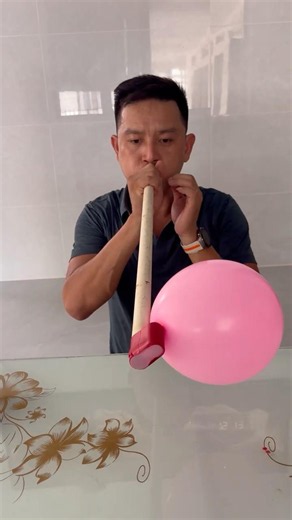 Easy DIY Air Horn from a Balloon #funny #geniune #diy
