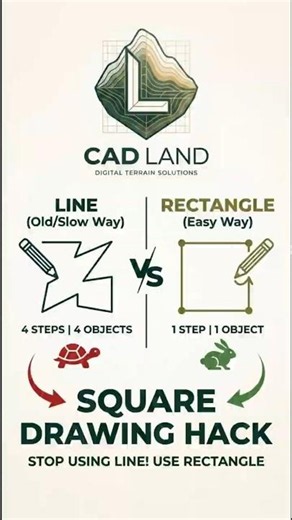 Stop Drawing Rectangles with LINE in AutoCAD! 🛑